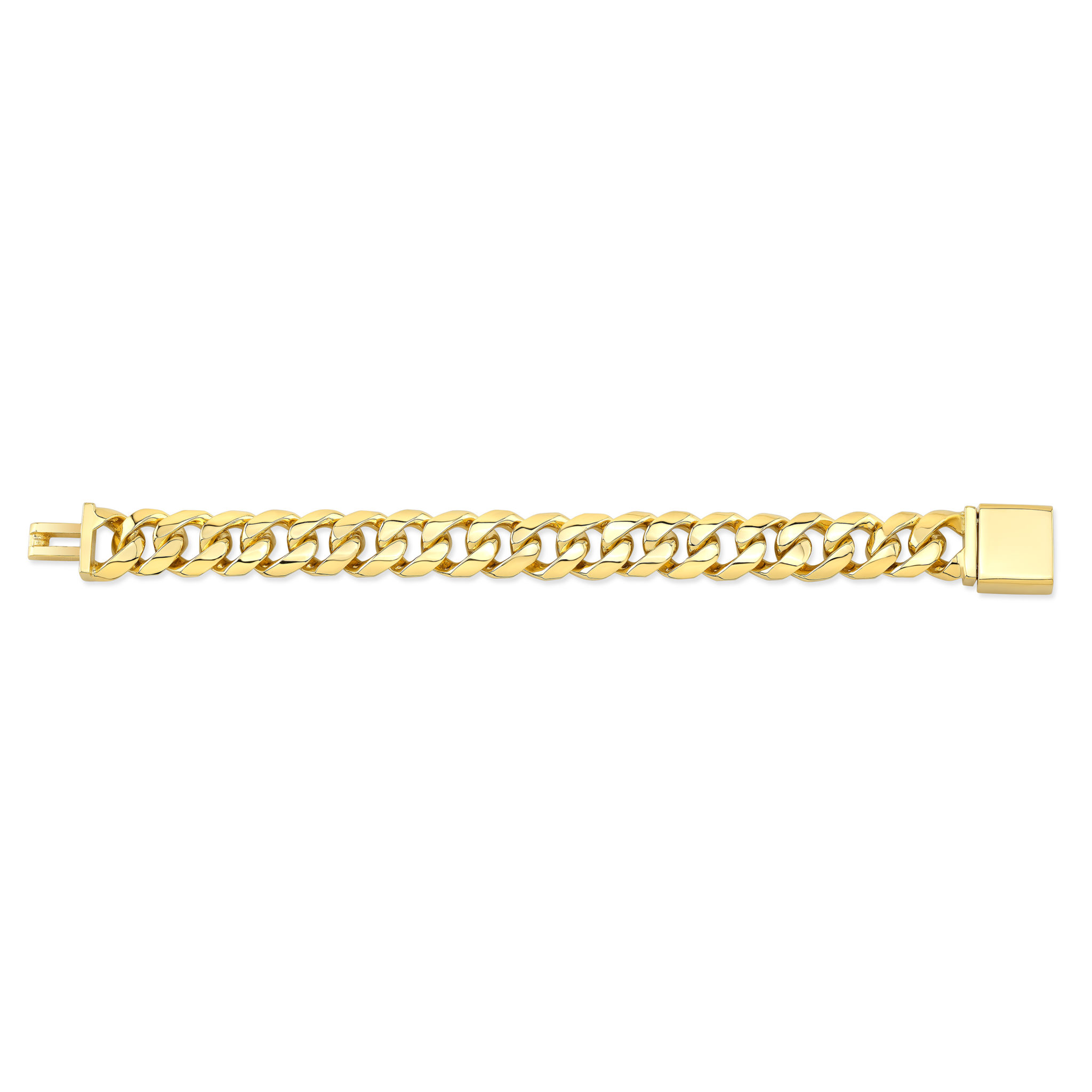 15mm Cuban Link Gold Bracelet | Monte Christo Trade Corporation